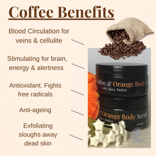 Load image into Gallery viewer, Coffee & Orange Body Scrub with Shea Butter 100gram