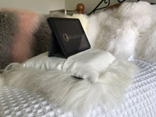 Load image into Gallery viewer, Mongolian Lambswool Cushion 40cm Pink, Cushion covers, cushion designs, cushions Australia, cushions Brisbane, cushions online, floor cushions, floor cushions Australia, floor cushions Brisbane, floor cushion covers, lounge cushions, lounge cushions Australia, lounge cushions Brisbane, lounge cushion covers, lounge décor, bedroom décor, bedroom cushions, bedroom cushions Australia, bedroom cushions Brisbane, bedroom cushions online, bedroom cushion ideas, Ipad holder, ipad holder for bed,