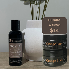 Load image into Gallery viewer, Coffee &amp; Orange Body Scrub with Shea Butter 100gram
