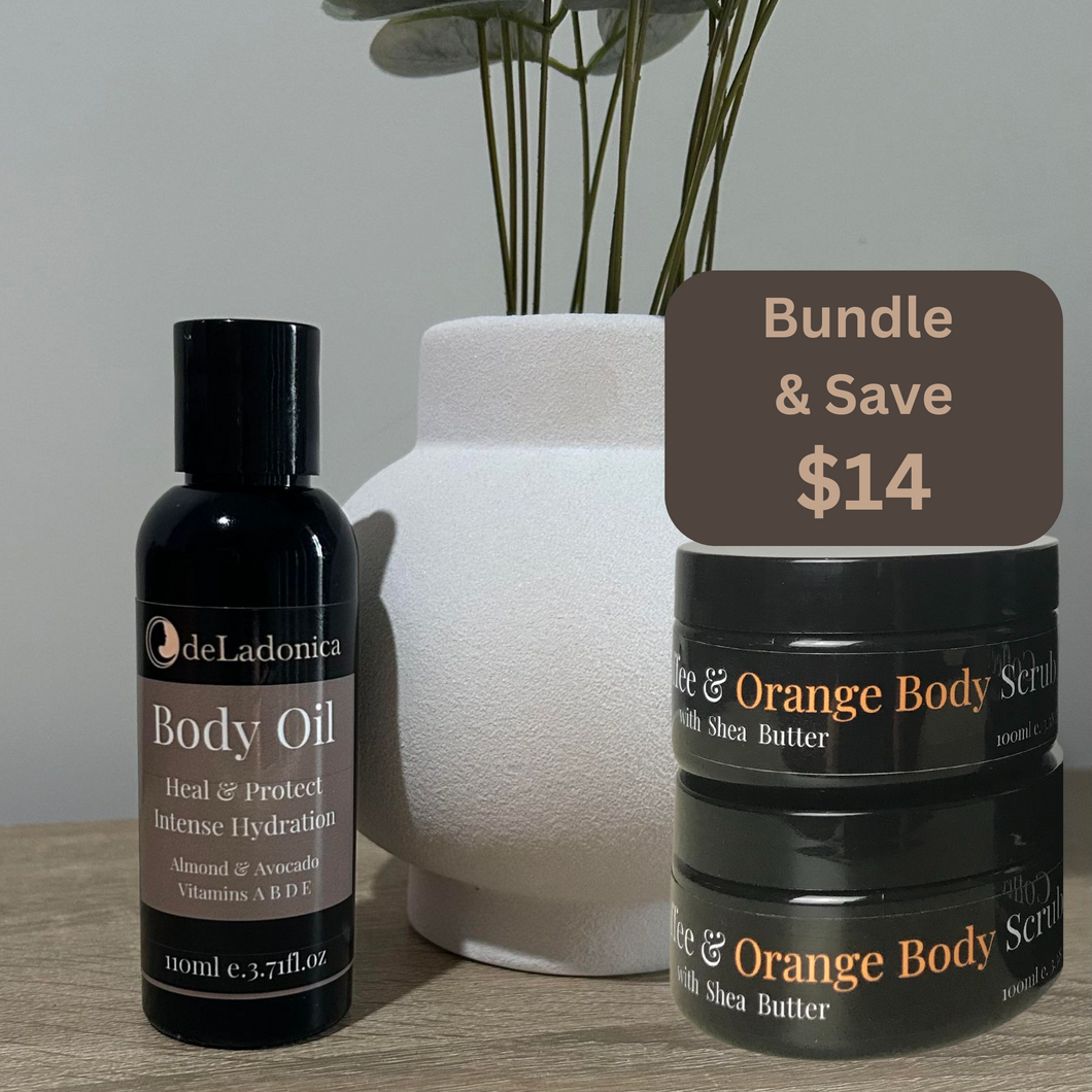 Bundle More & Save! 1 Body Oil + 2 Coffee Scrubs. Vein Attack Bundle! Save $14.00