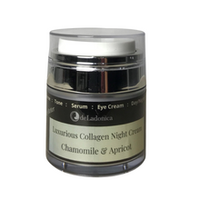 Load image into Gallery viewer, Luxurious Chamomile Collagen Night Cream 45ml Chrome Airless Pump Jar
